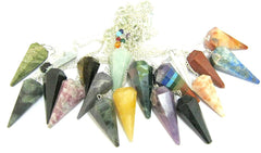CRYSTALMIRACLE twenty cone dowser pendulums for chakra balancing and energy clarity