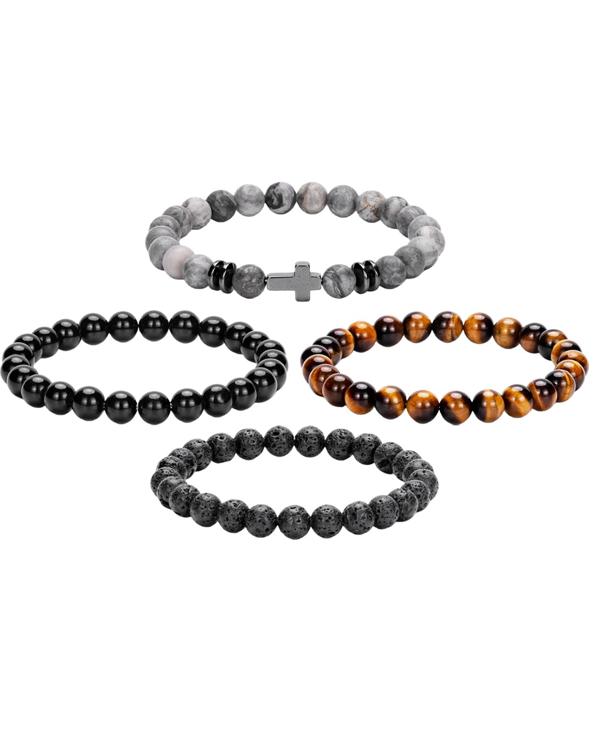 Crystery tiger eye beaded bracelet for everyday wear.