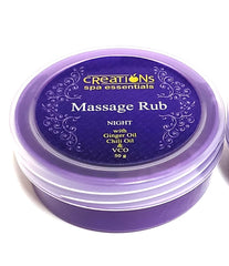 CS Essentials Creation Spa Night ginger-chili bottle for relaxing evening massage.