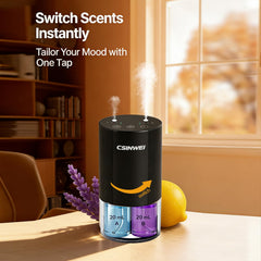 csinwei waterless diffuser in car cup holder for portable aromatic use
