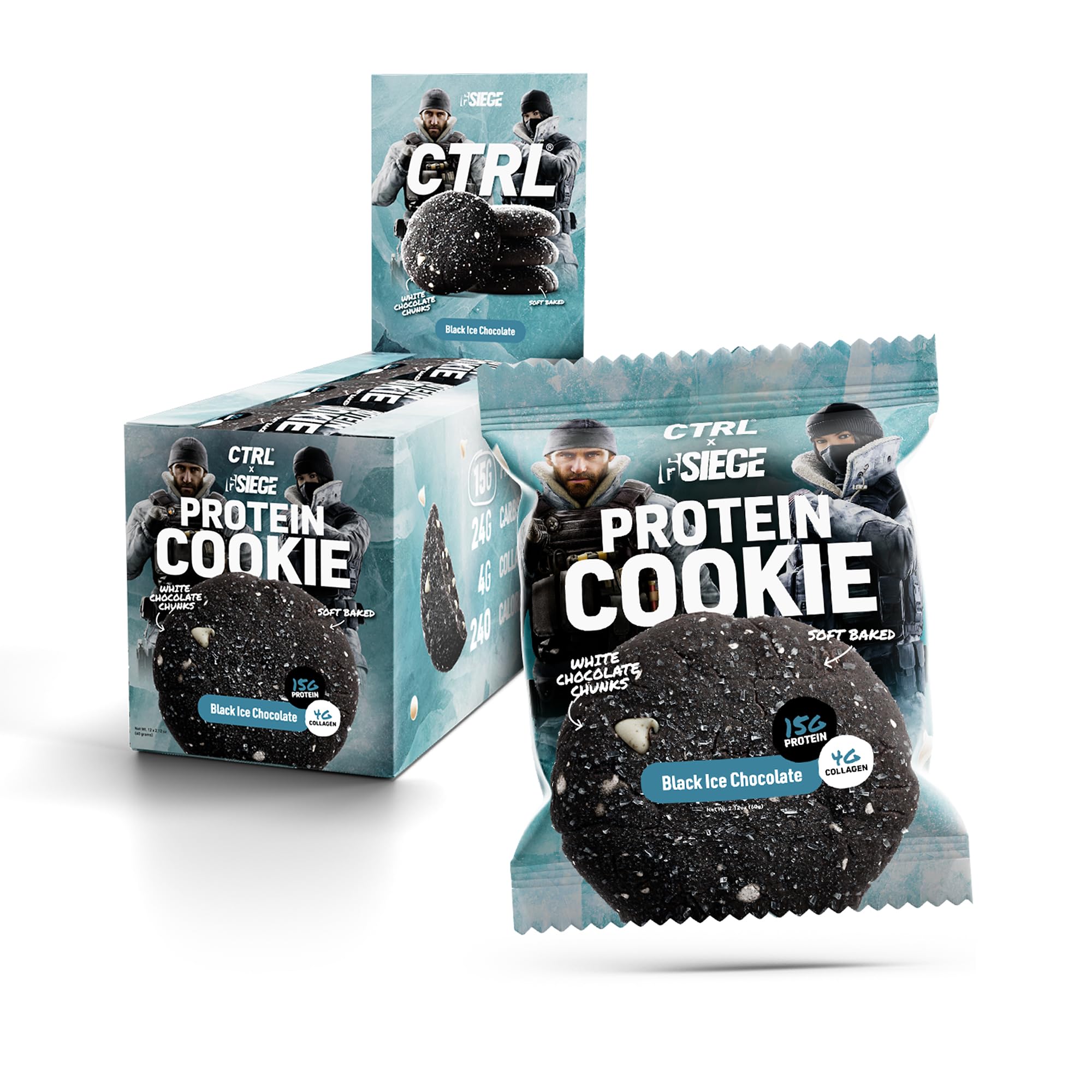 CTRL Rainbow Six Siege Black Ice cookies pack for performance-friendly snacking