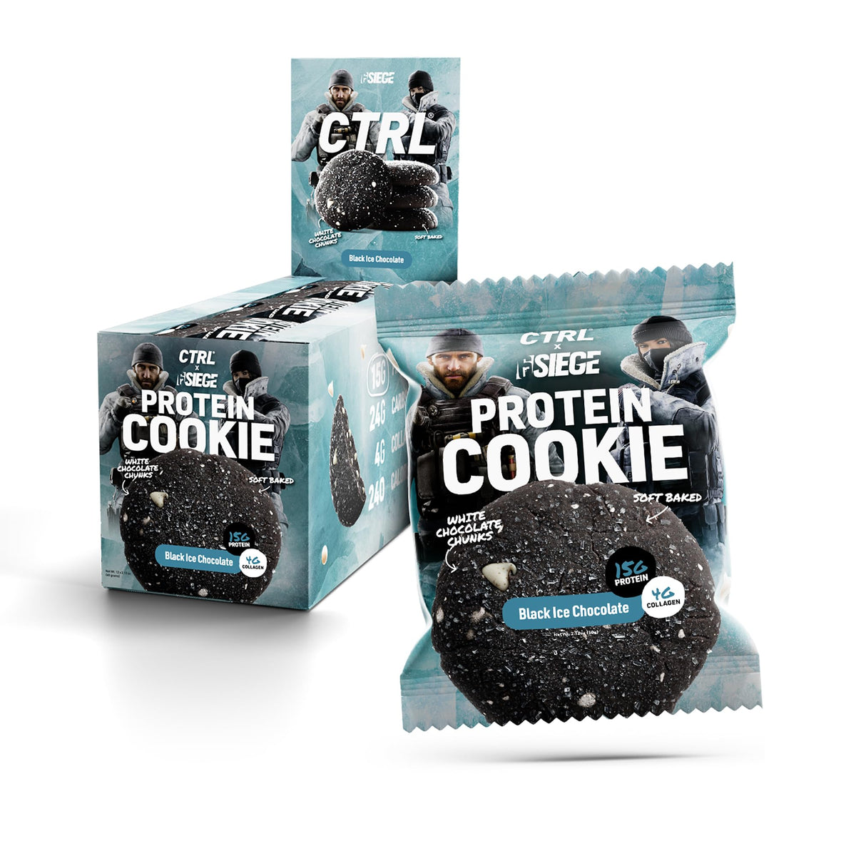 CTRL Rainbow Six Siege Black Ice cookies pack for performance-friendly snacking
