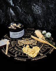 CULACEE Crystal Candles dried flowers add natural beauty to relaxation.
