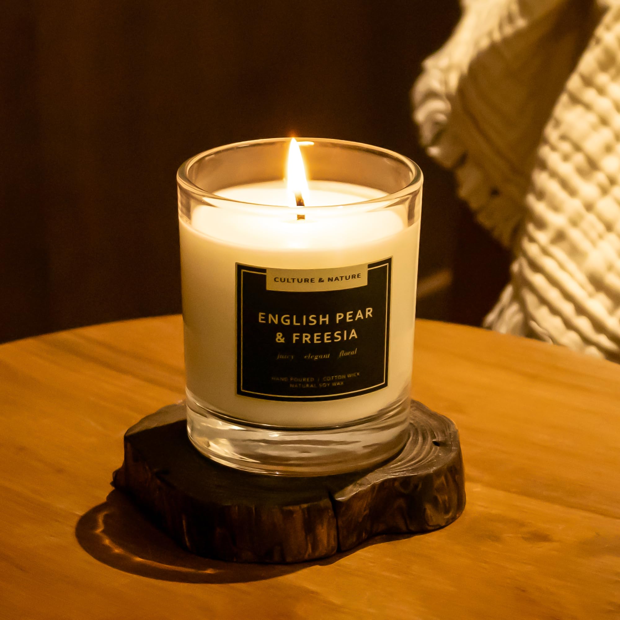 Culture & Nature 7oz candle made in Korea reflects premium formulation.
