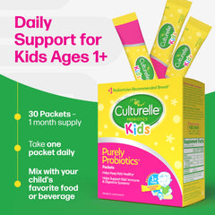 Culturelle Kids Daily Probiotic Packets with 5B CFU for daily wellness.