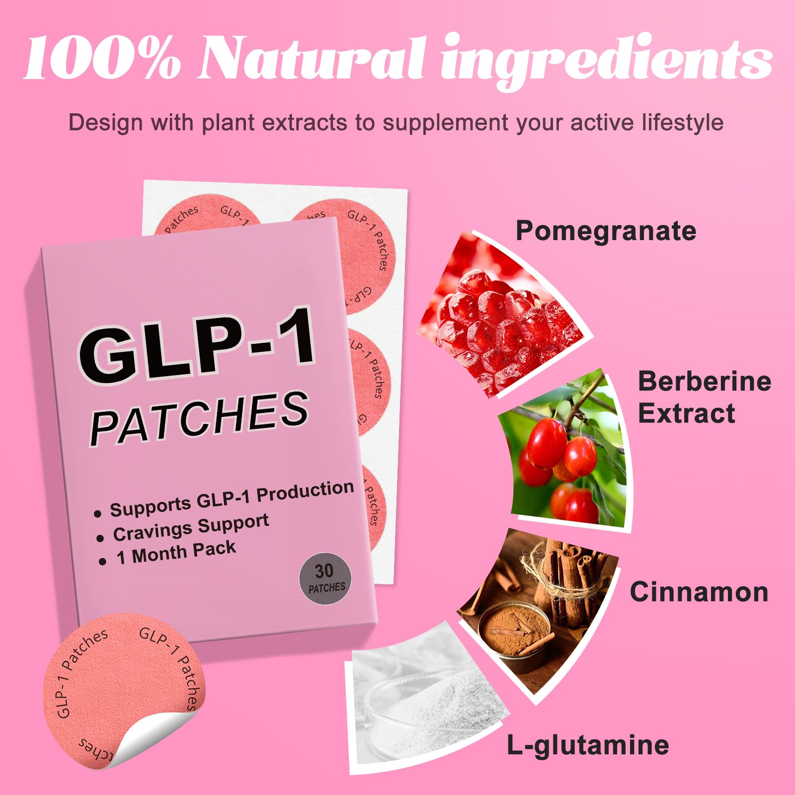 CuqCuzzy GLP-1 Patches on skin during day for seamless support.