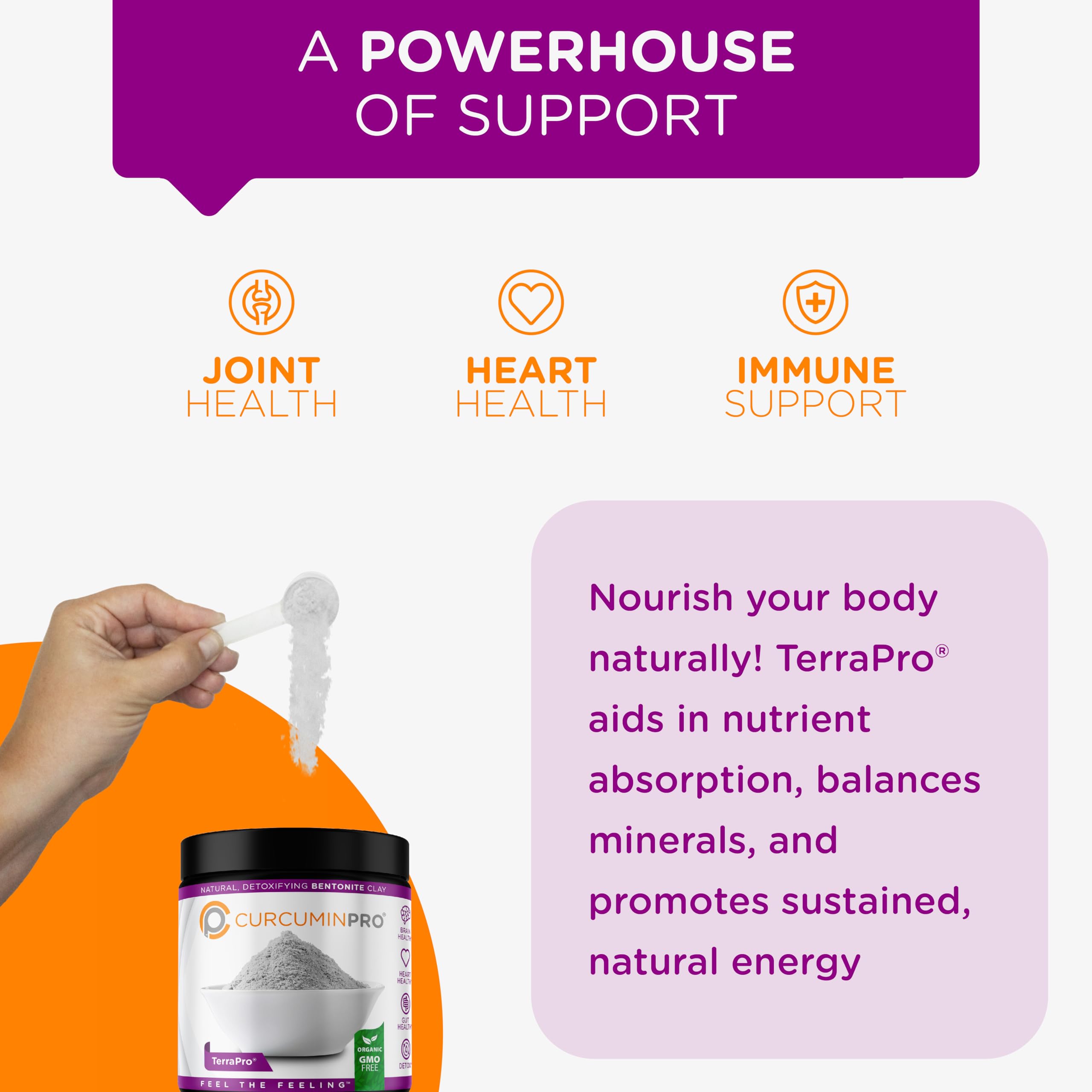 CurcuminPro TerraPro Bentonite Clay bulk pack ready for routine wellness