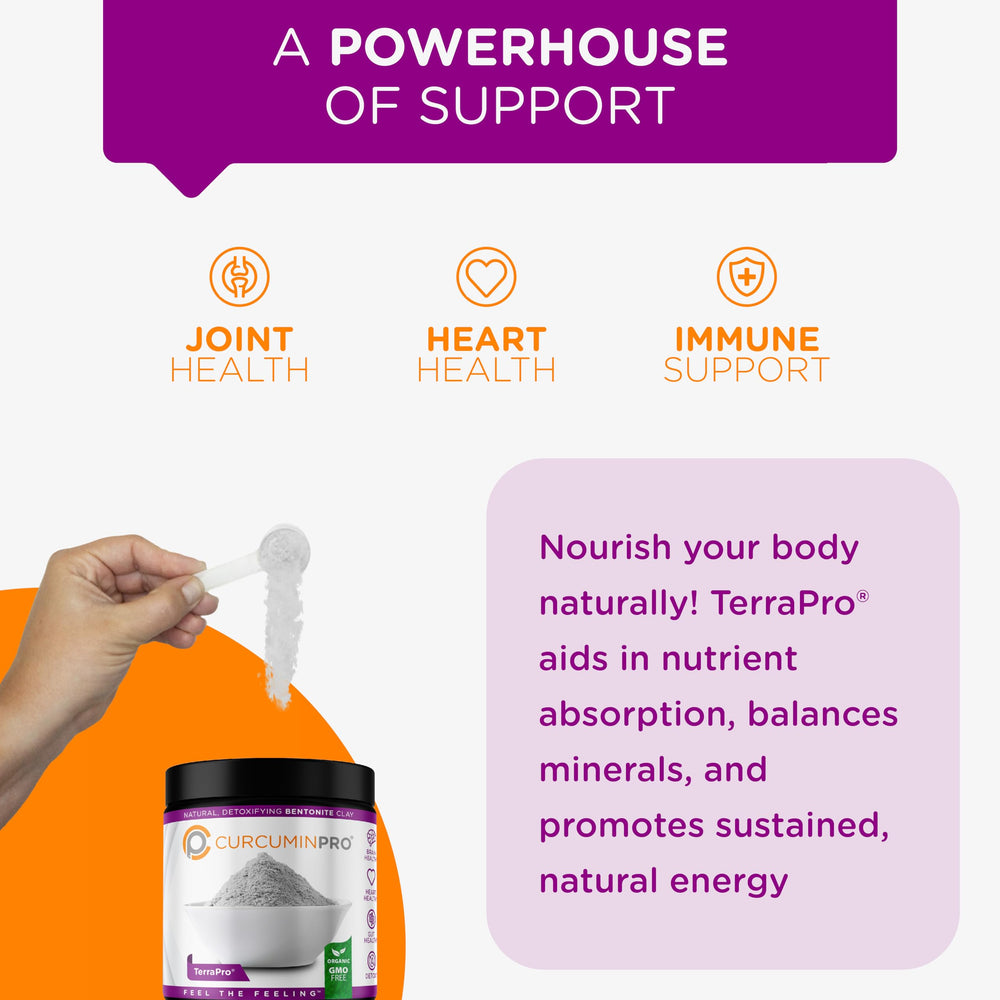 CurcuminPro TerraPro Bentonite Clay bulk pack ready for routine wellness
