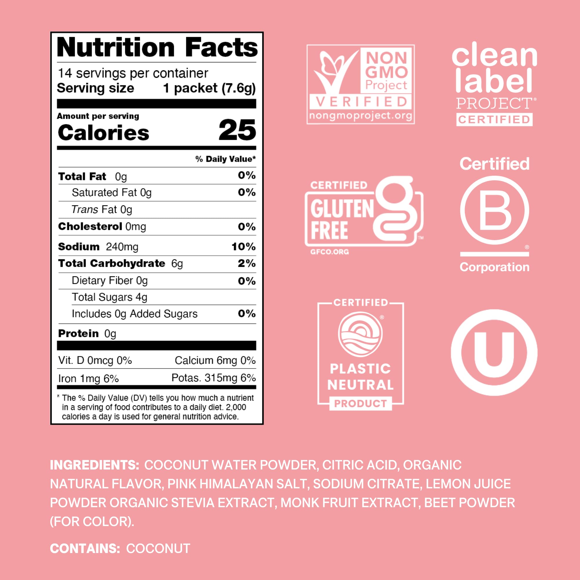 Cure Hydration coconut-water base image — natural hydration with real fruit juices.