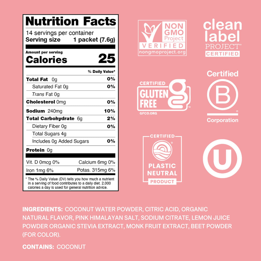 Cure Hydration coconut-water base image — natural hydration with real fruit juices.