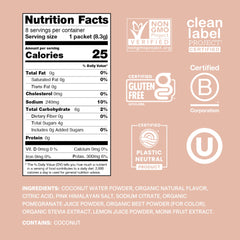 Cure Hydration grapefruit packet closeup highlights plant-based ingredients and clean hydration.