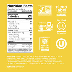 Cure Hydration glass with prepared Lemonade shows refreshing hydration.