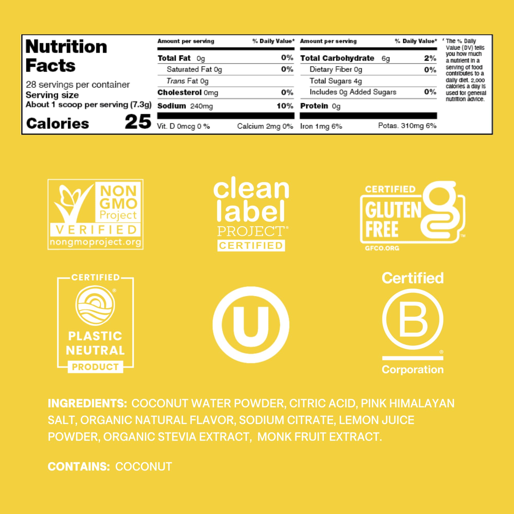 Cure Hydration Lemonade powder jar highlights convenient, no-added-sugar hydration you can mix anytime
