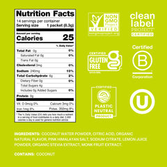 Cure Hydration lime pour into glass for refreshing citrus hydration.