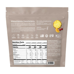 Cure Hydration packet being poured into a glass for quick hydration.