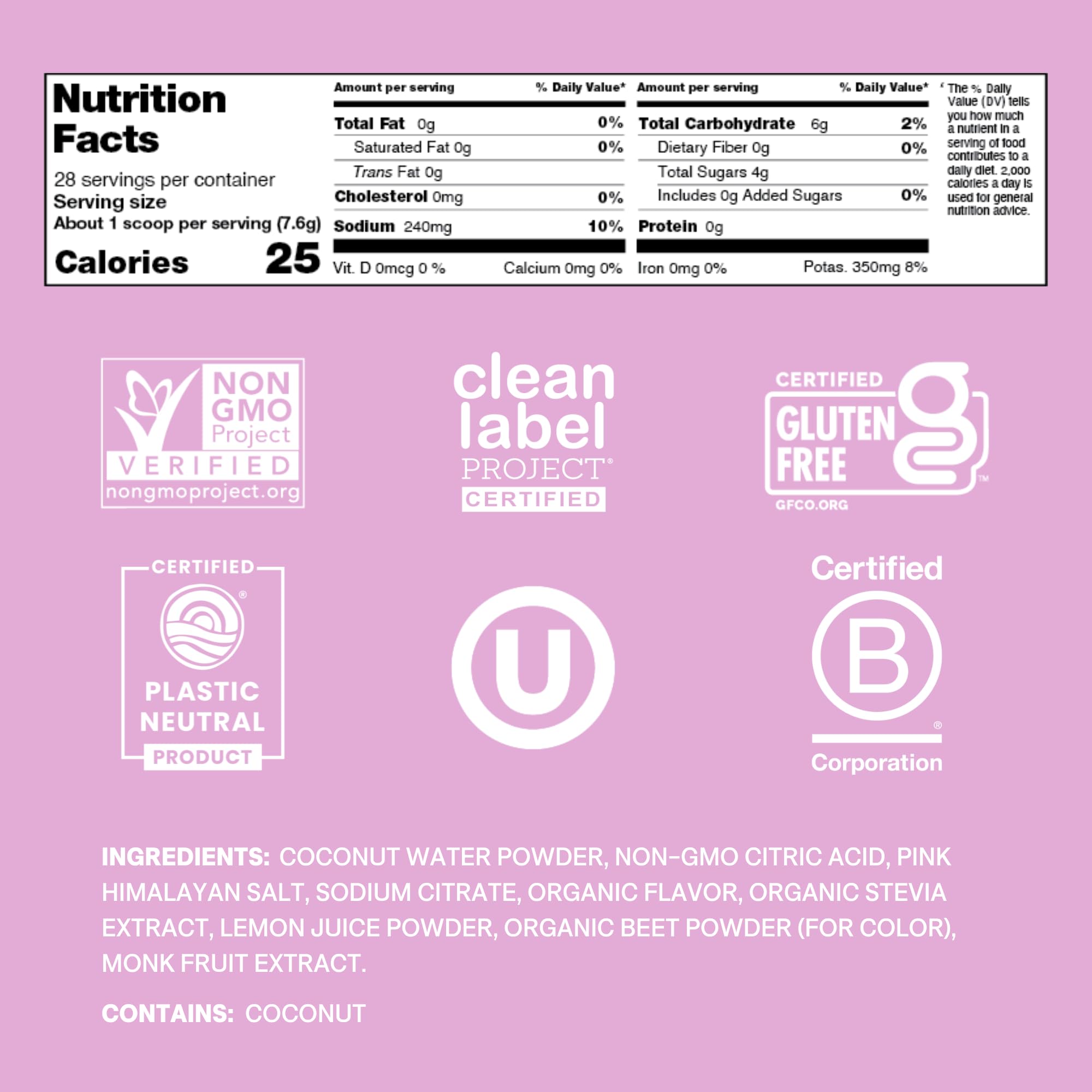 Cure Hydration Watermelon glass: pour and enjoy fast hydration after workouts.