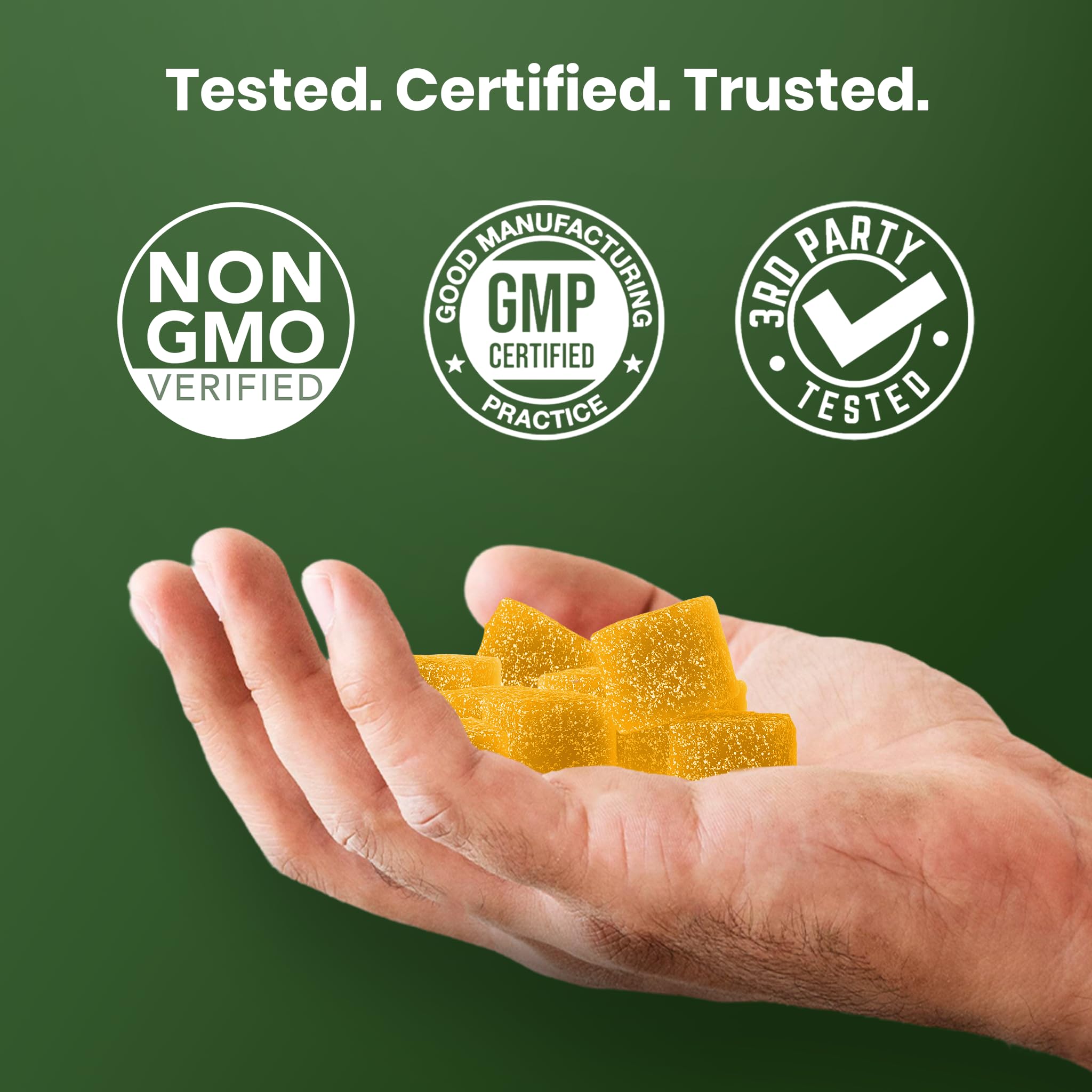 Cured Sea Moss Gummies highlight 3X stronger nutrients versus typical gel.