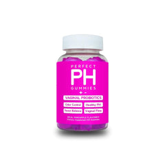 Curvy Body Bears CBB Perfect PH bottle front with pineapple gummies for daily wellness.