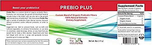 Cutting Edge Cultures fermentation scene with cultured foods and prebiotics.