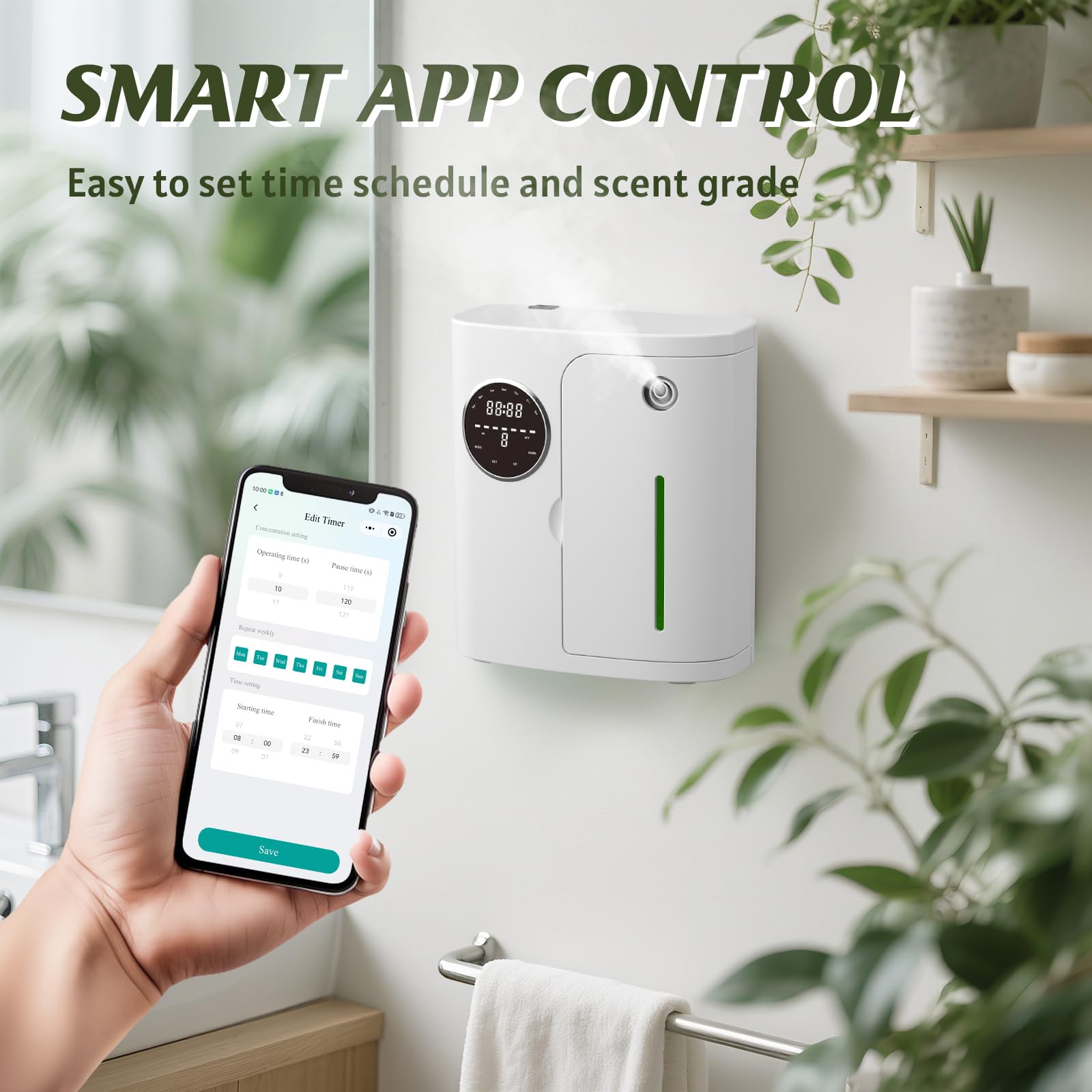 CVRAW app control interface enables scheduling and remote fragrance management
