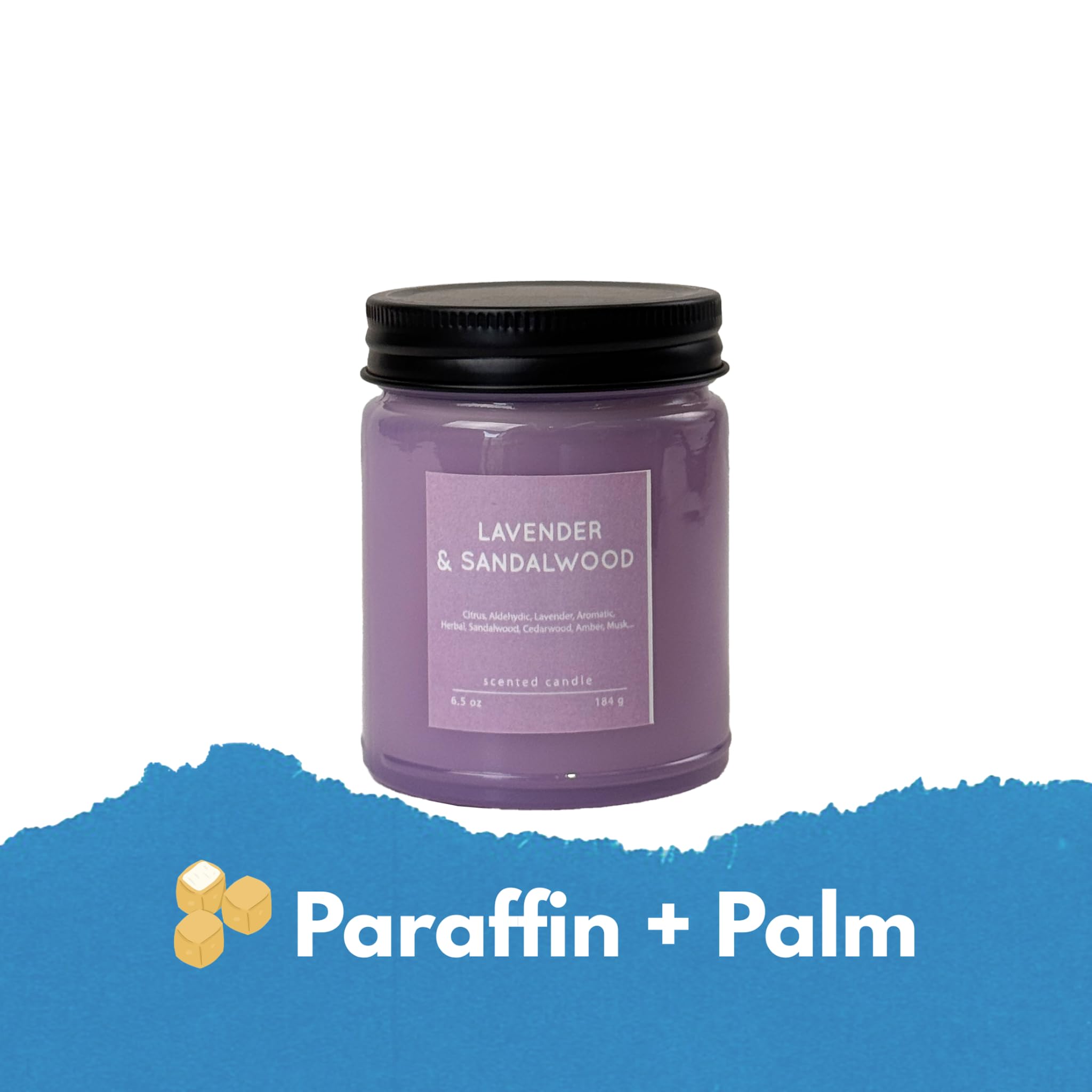 CW Studio Lavender & Sandalwood hand-poured wax promises clean, even burn.
