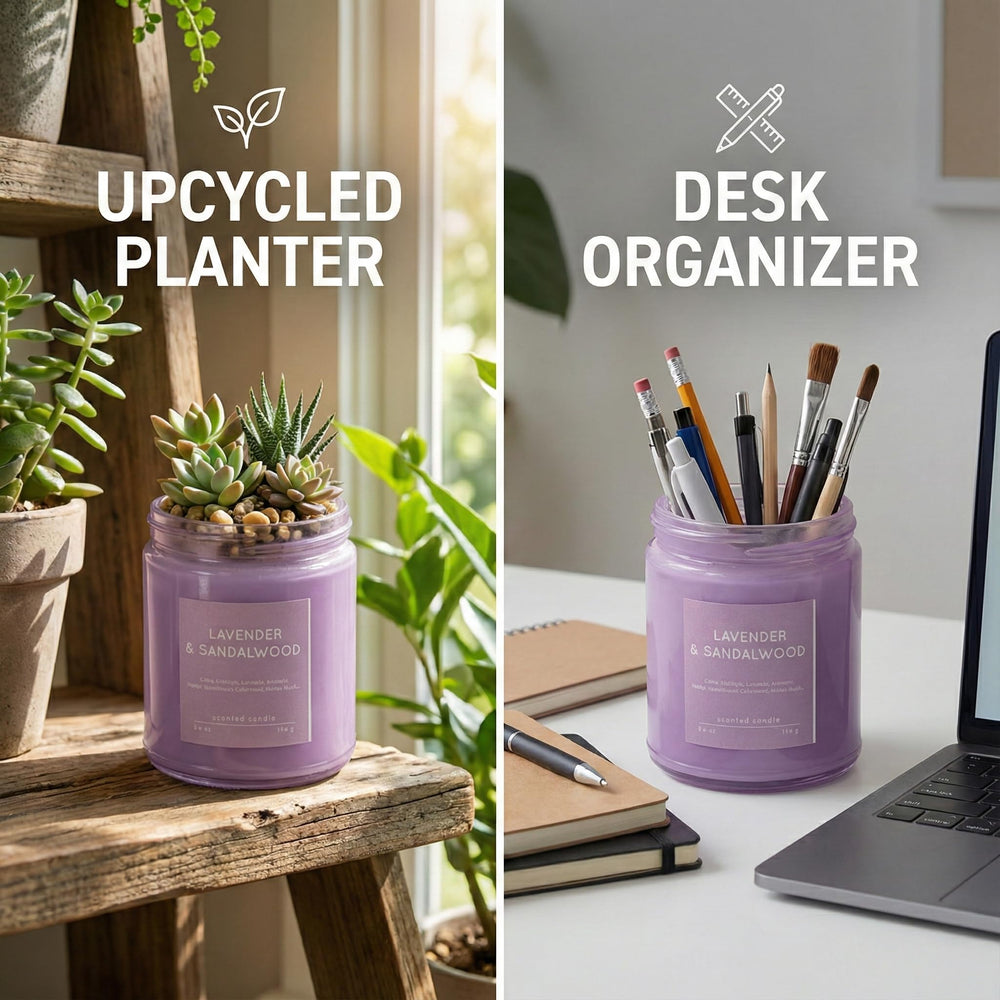 CW Studio Lavender & Sandalwood jar details highlight premium craftsmanship.