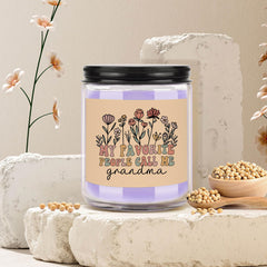 CWEGSJ Grandma candle burn time badge showing 50 hours
