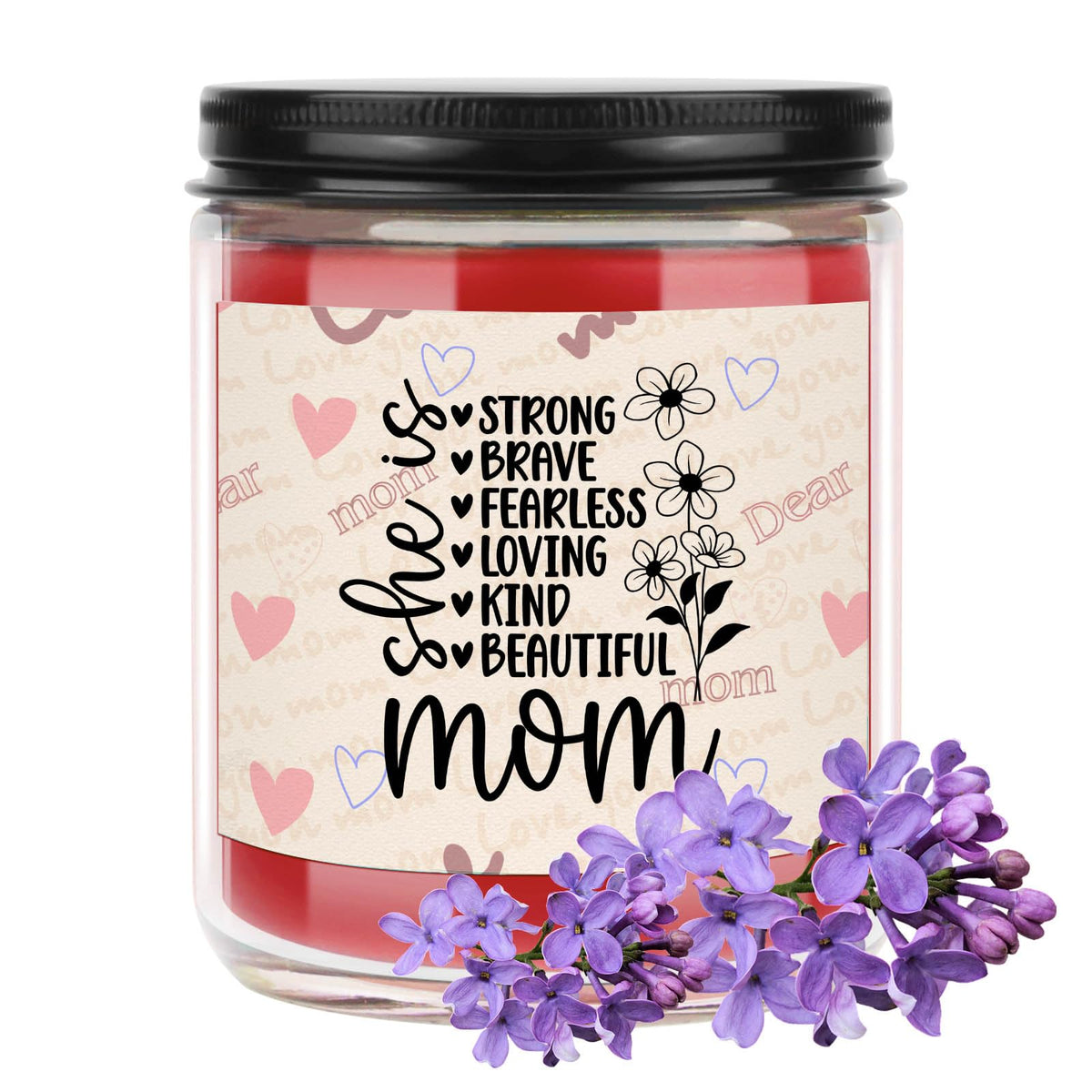 CWEGSJ Mother's Day candle jar with lid for a warm, relaxing home ambiance.