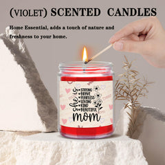 CWEGSJ Soy wax candle close-up—eco-friendly, clean burn ideal for gifting.