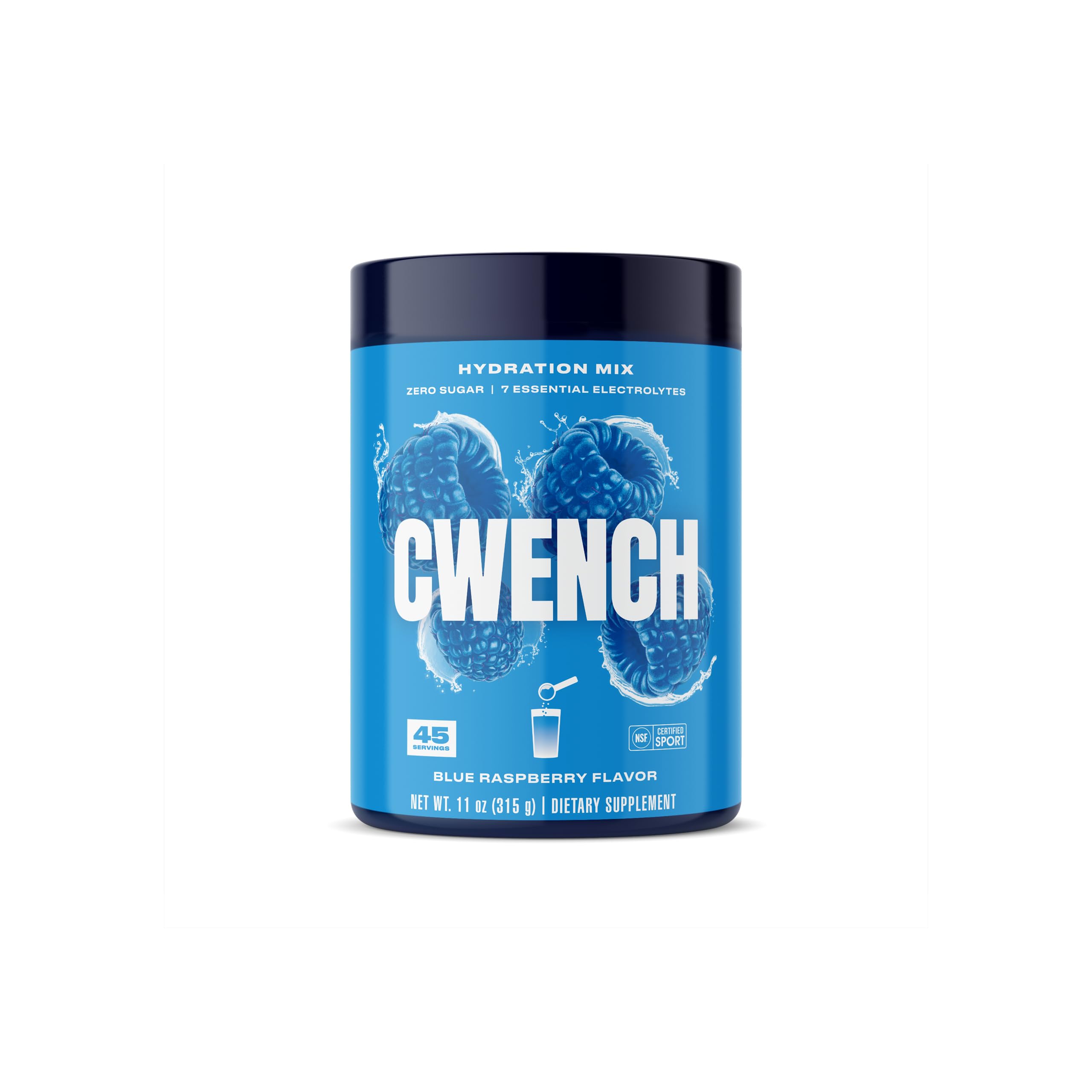 CWENCH HYDRATION blue raspberry tub for quick on the go hydration