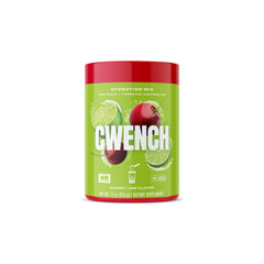 Cwench Hydration Cherry Lime bottle pour shows fast, refreshing electrolyte intake on the go