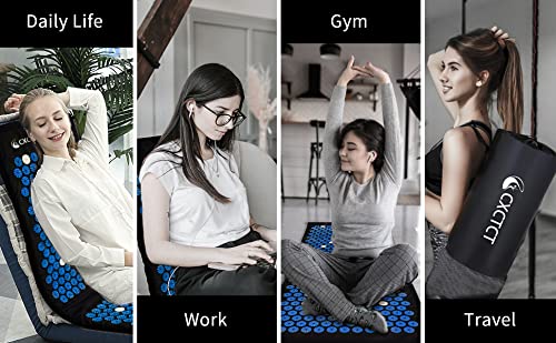CXCTCT travel-friendly acupressure mat for on-the-go wellness.
