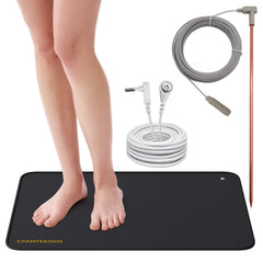 CYANTEKOMS grounding mat kit 24x16 laid flat for full-foot contact and grounding.