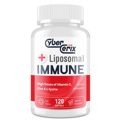CyberCerix Advanced Liposomal Immune bottle for daily wellness.