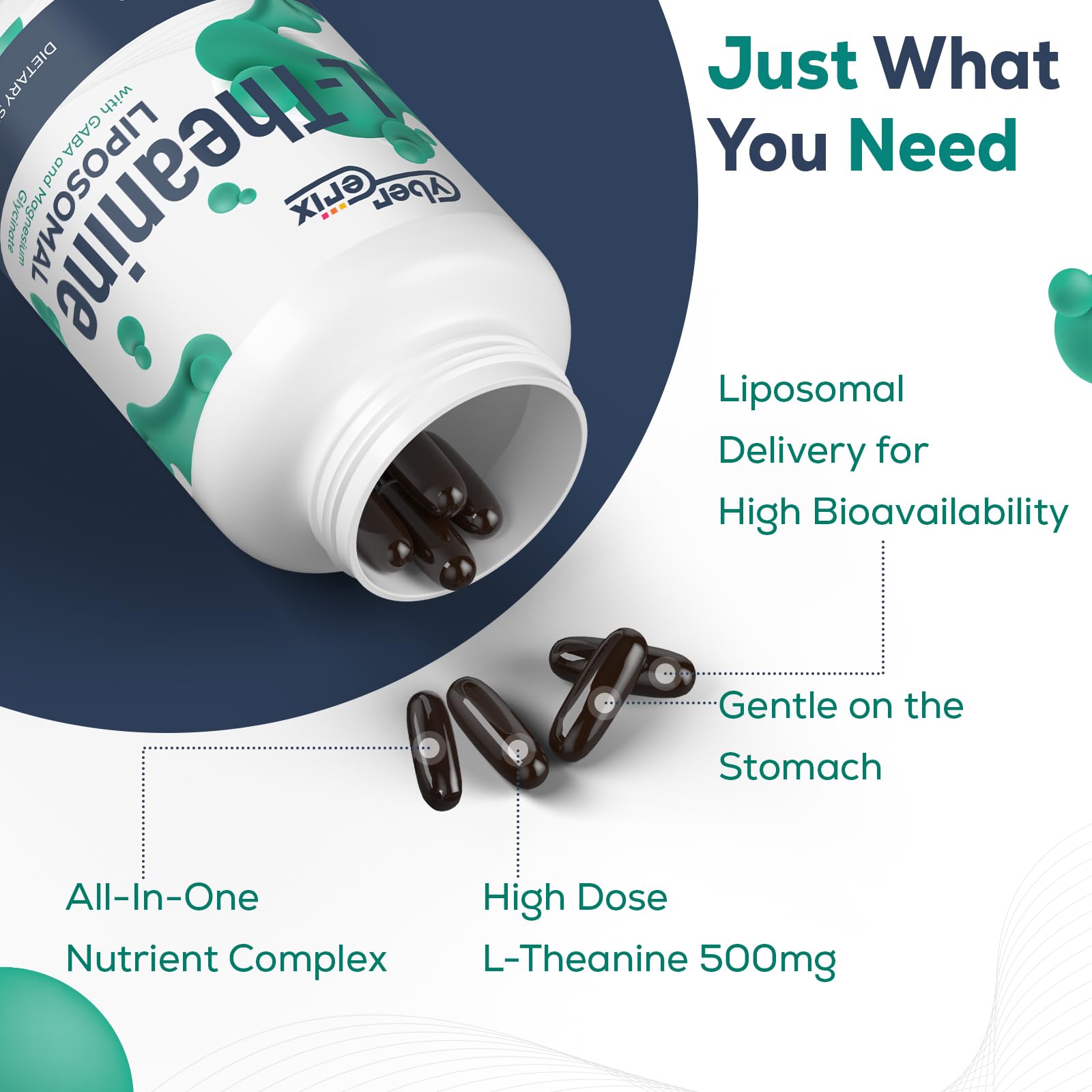 CyberCerix daily calm and focus in a single softgel.