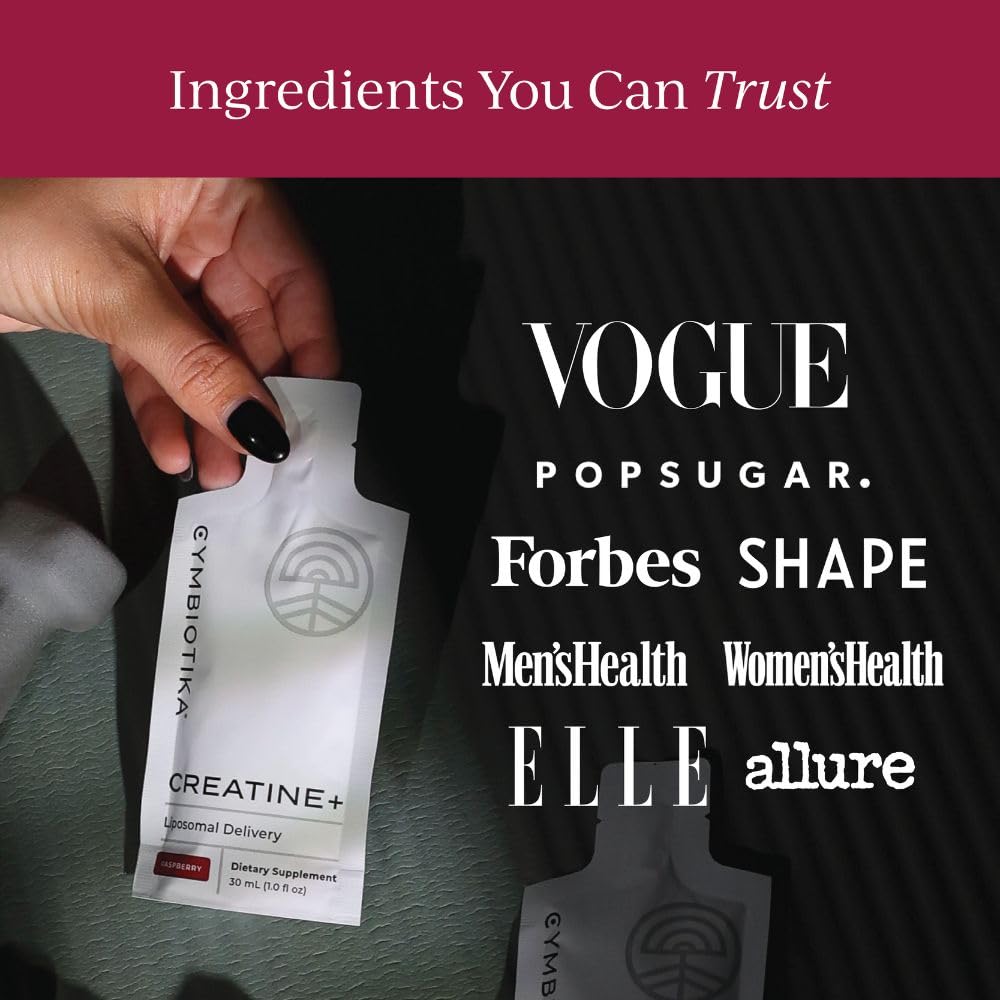 CYMBIOTIKA Creatine+ 20-pouch pack on counter