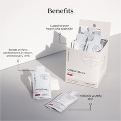 CYMBIOTIKA Creatine+ packaging front for convenient 20-pack pouches