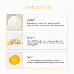 CYMBIOTIKA D3 K2 COQ10 liquid drops for easy dosing.