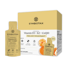 CYMBIOTIKA liposomal D3 K2 CoQ10 packets for convenient daily use