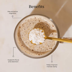 Close-up of vanilla coconut flavor and creamy, MCT-based texture.