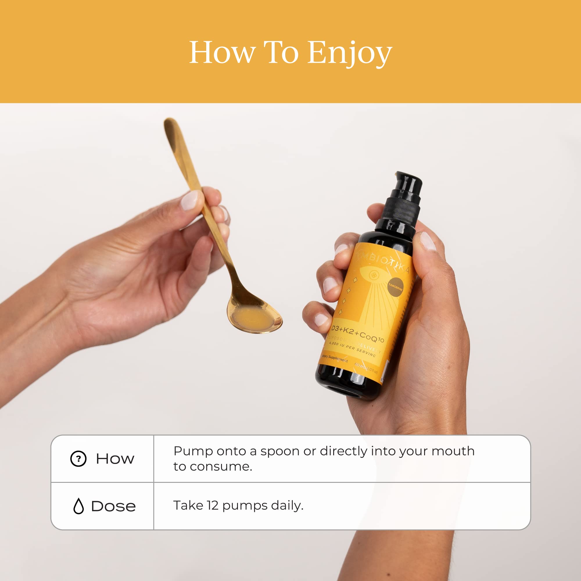 Pouring CYMBIOTIKA liquid drops to show smooth, viscous texture