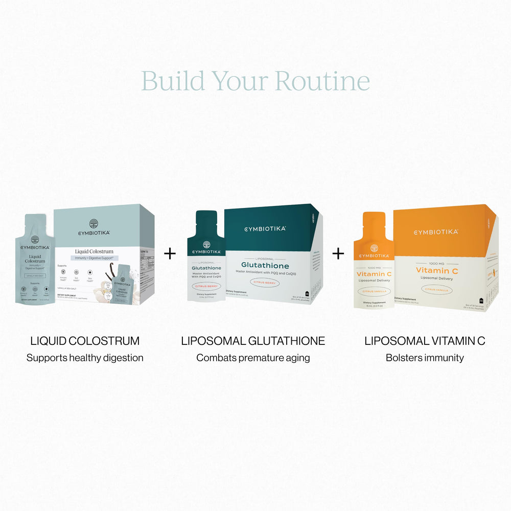 CYMBIOTIKA vanilla flavor label conveys a smooth, enjoyable intake.