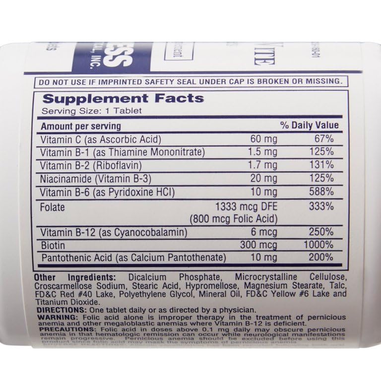 Cypress Rena-Vite tablets bottle label, clear dosage and ingredients information