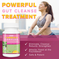 Cyrixs Health Candida Complex capsules designed for daily yeast balance and wellness.