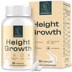 CystoRebalance bone strength bottle shown for daily growth support.