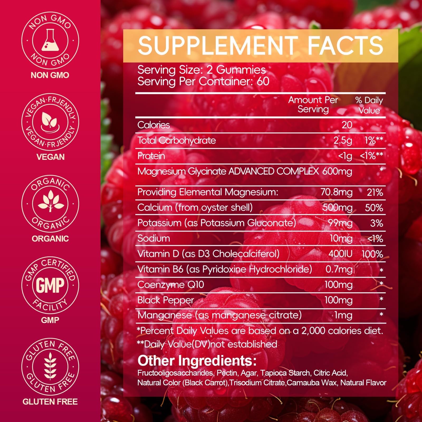 Cytona Magnesium Glycinate Gummies bottle close-up emphasizes essential nutrients for daily vitality