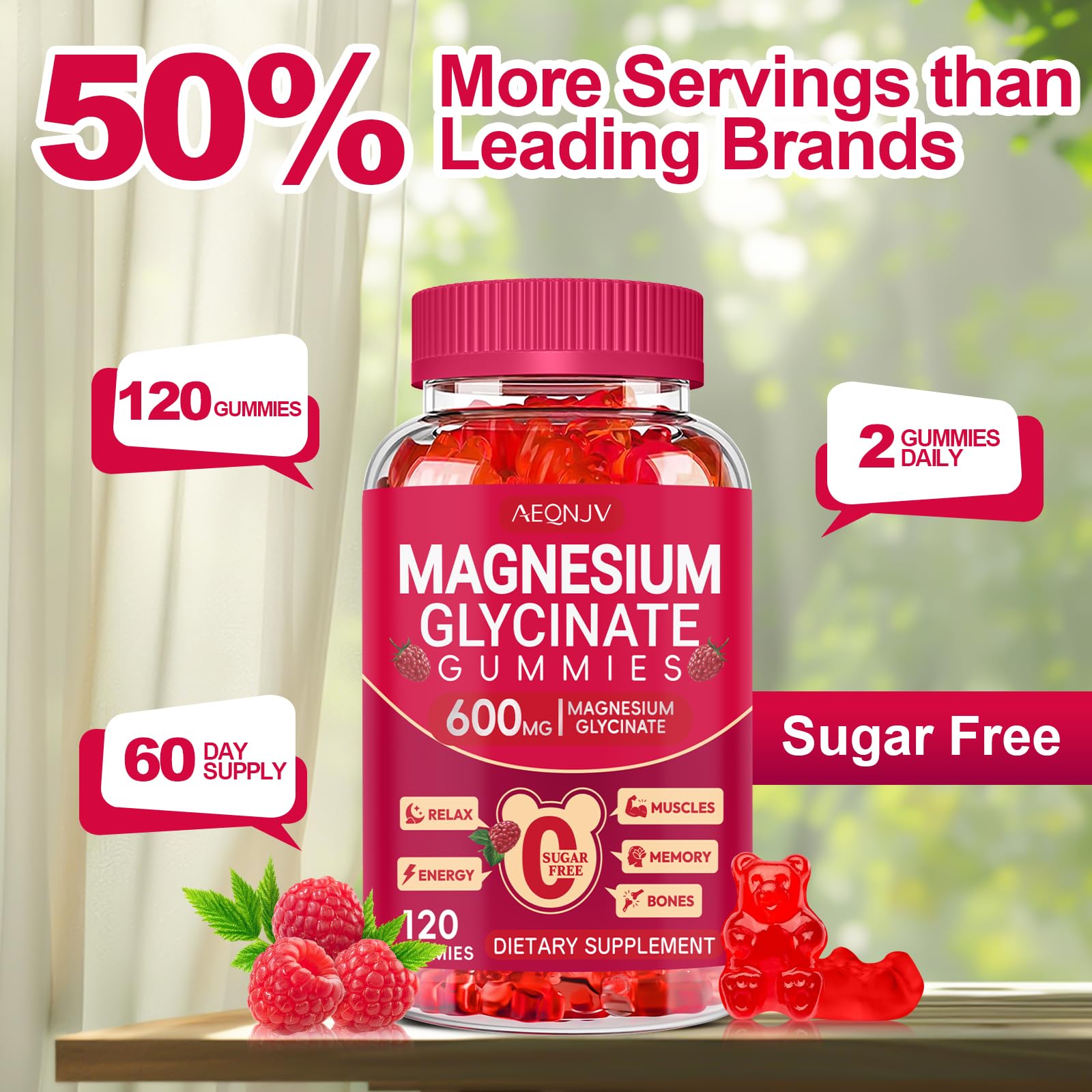Cytona Magnesium Glycinate Gummies ingredients panel highlights magnesium, potassium and CoQ10