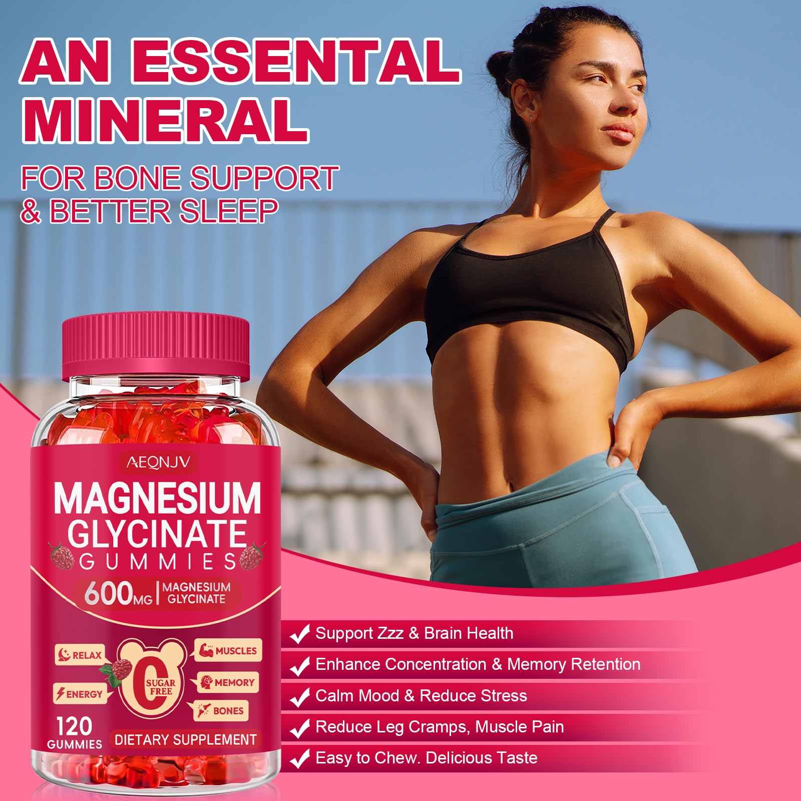 Cytona Magnesium Glycinate Gummies raspberry flavor appeals to taste
