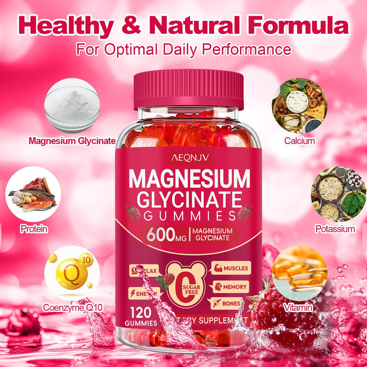 Cytona Magnesium Glycinate Gummies sleep-relax scene conveys potential rest support