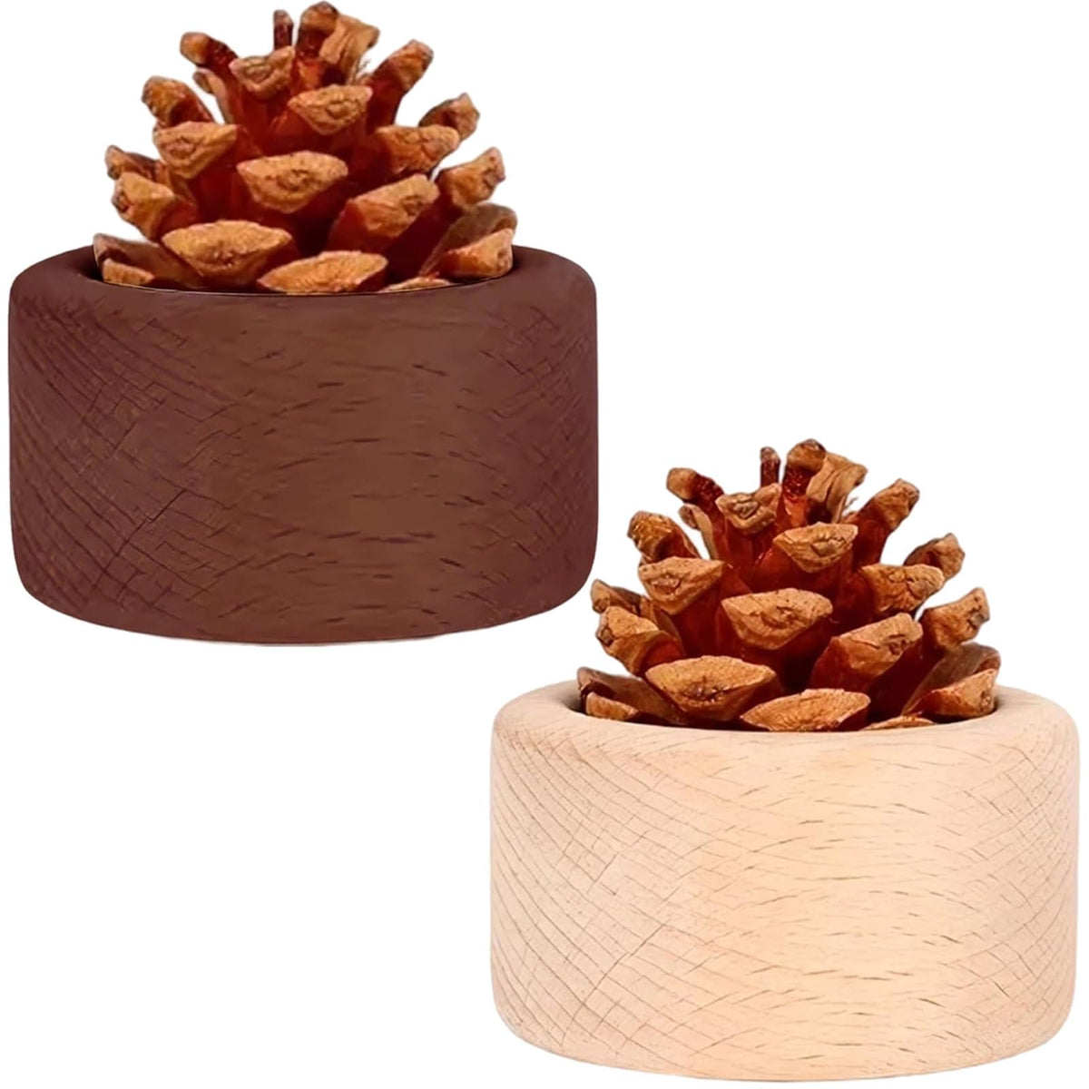 CZFSWT 2Pcs Passive Diffuser wood set for subtle aroma in home and car